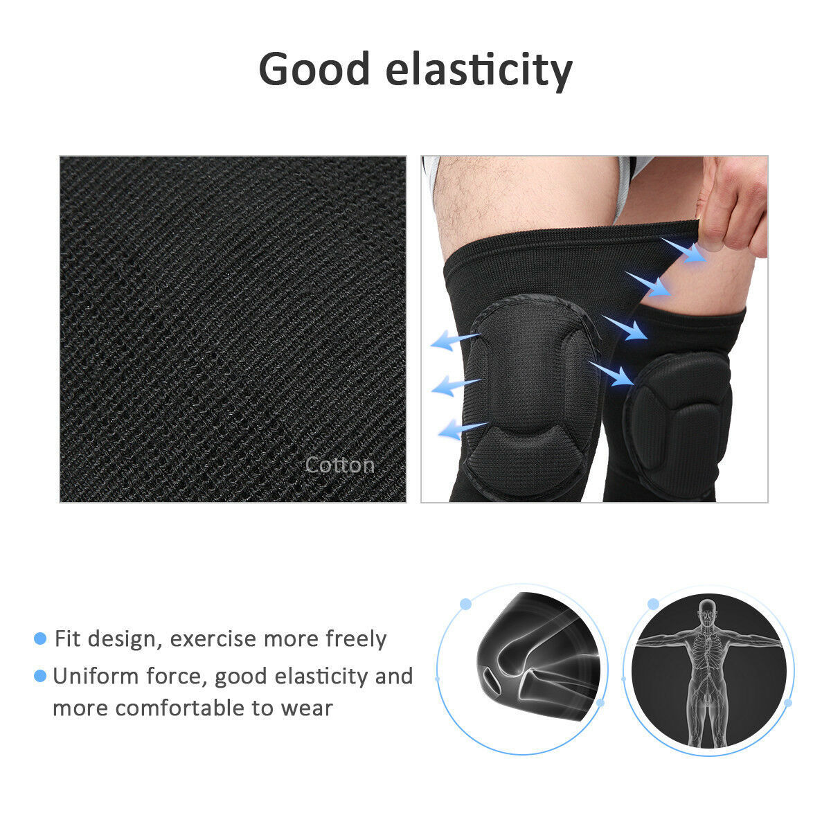 2 x Professional Knee Pads Leg Protector For Sport Work Flooring Construction