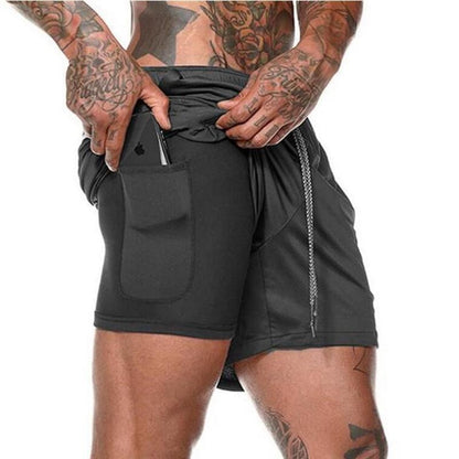 2-In-1 Double-deck Fitness Short