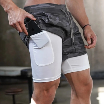 2-In-1 Double-deck Fitness Short