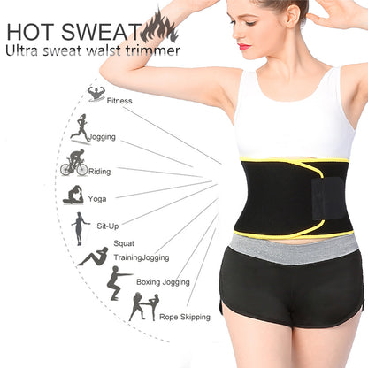 Yoga Slim Fit Waist Belt Trimmer Exercise Weight Loss Burn Fat Body Shaper