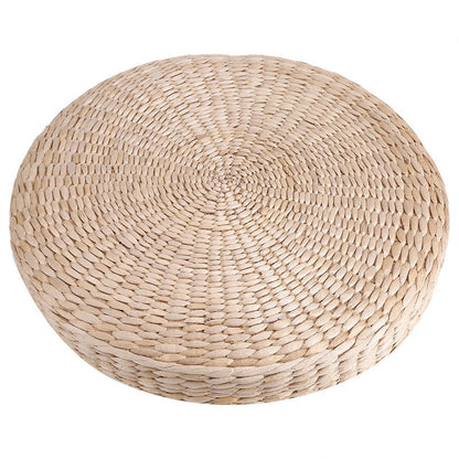 40cm Round Pouf Tatami Cushion Floor Cushions Straw Meditation Soft Yoga Mat