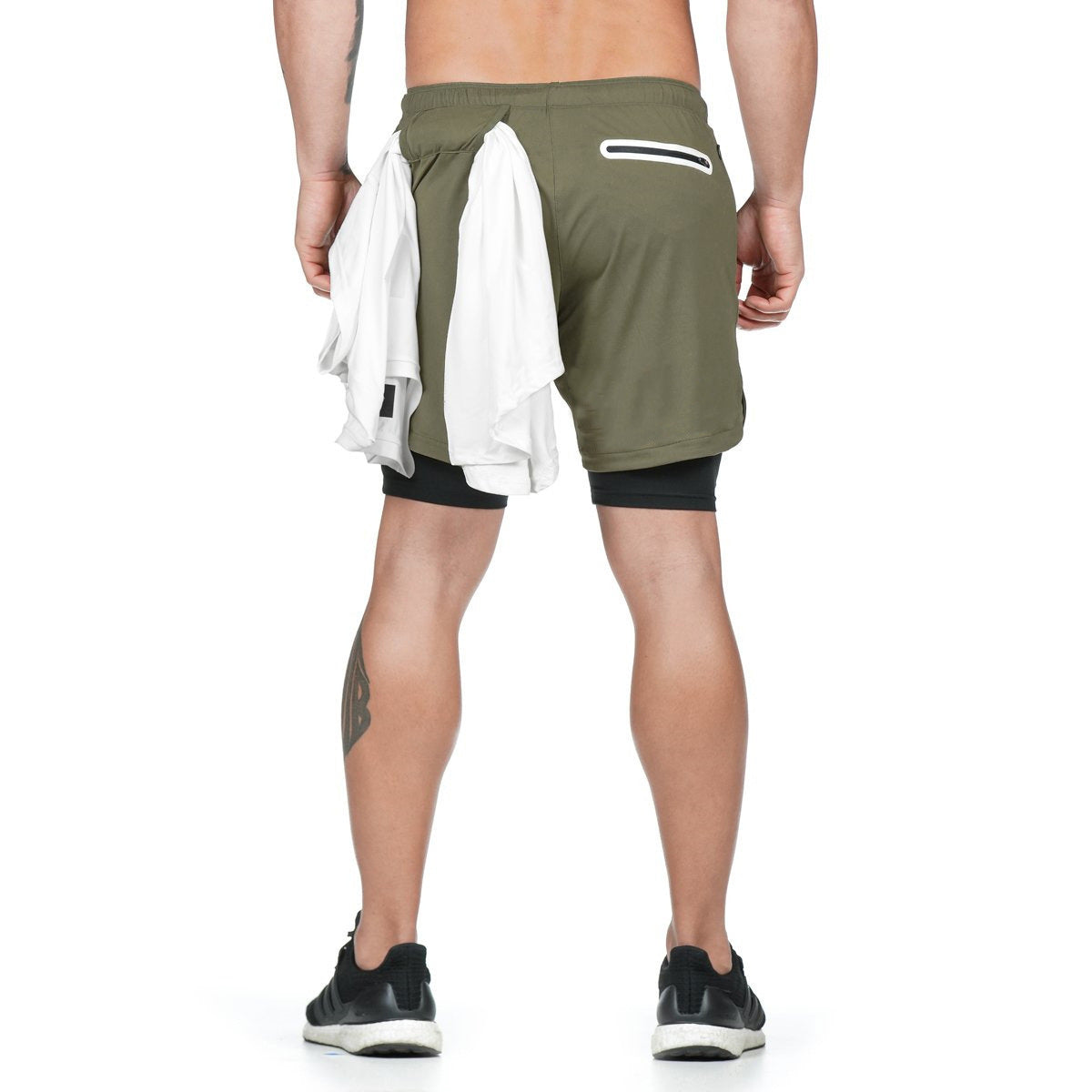 2-In-1 Double-deck Fitness Short