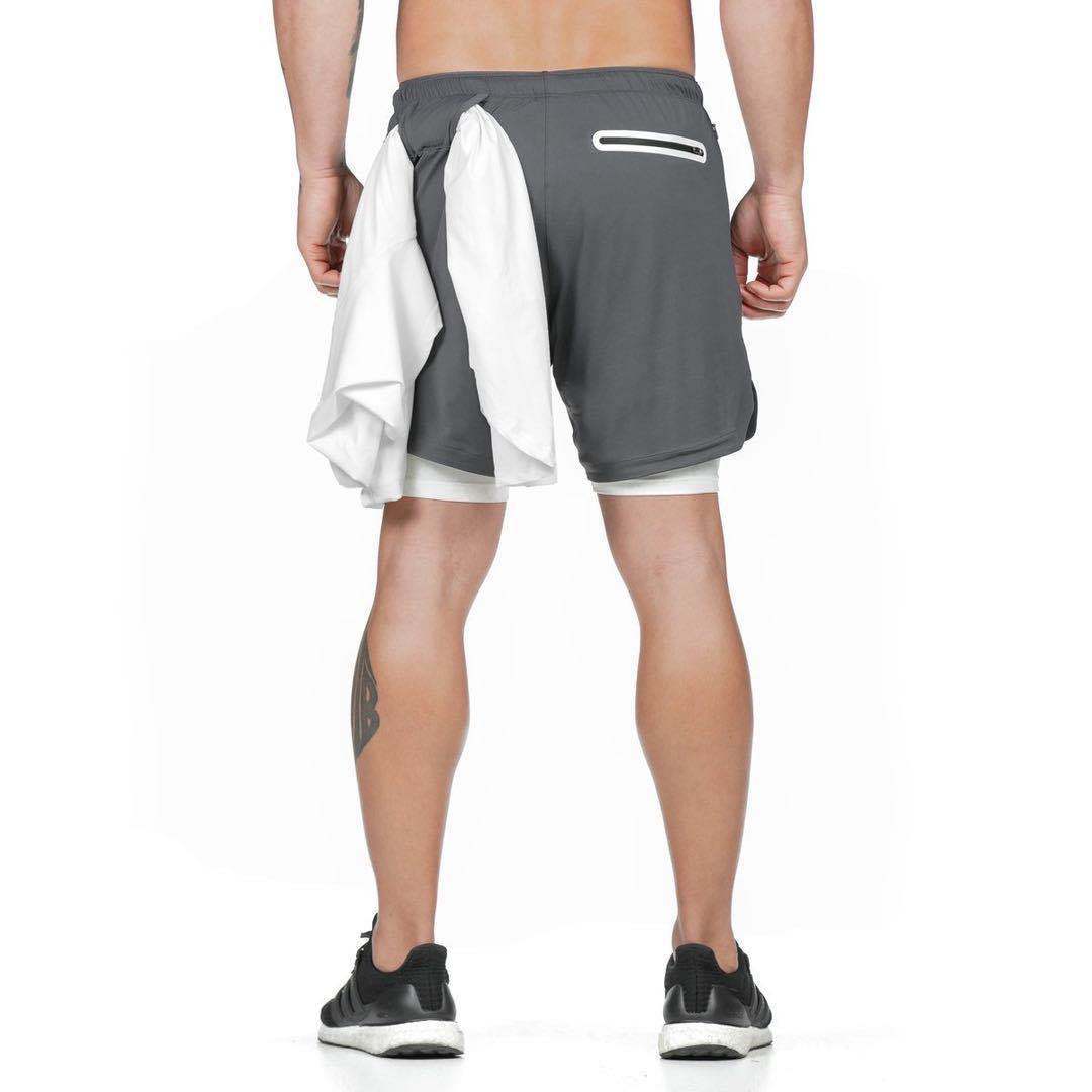 2-In-1 Double-deck Fitness Short